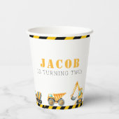 Gobelets En Papier Construction Anniversaire de fête Coupe de papier  (Verso)