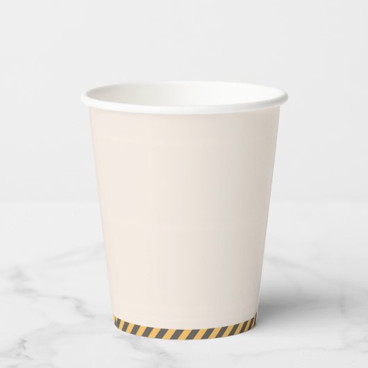 Gobelets En Papier Construction Birthday Party (Verso)