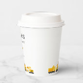 Gobelets En Papier Construction Camions Thème Anniversaire (Gauche)