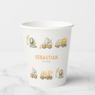 Gobelets En Papier Construction Dump Truck Party Paper Cup