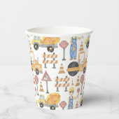 Gobelets En Papier Construction Themed Birthday Party (Recto)