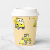 Gobelets En Papier Construction Véhicules amusants (Verso)