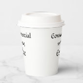 Gobelets En Papier Consubstantiel avec mon café (Gauche)