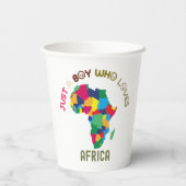 Gobelets En Papier continent africain (Verso)