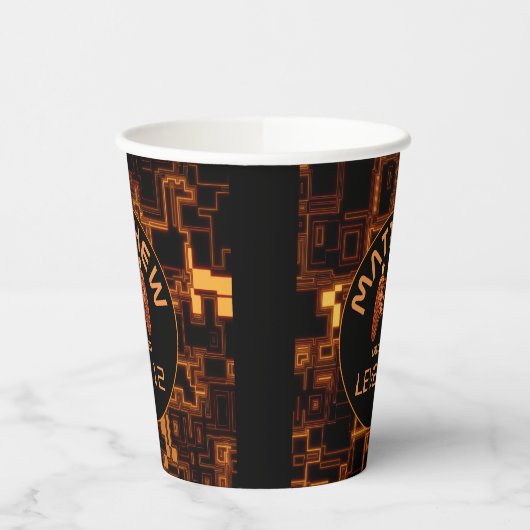 Gobelets En Papier Contrôleur de jeu vidéo orange (Gauche)