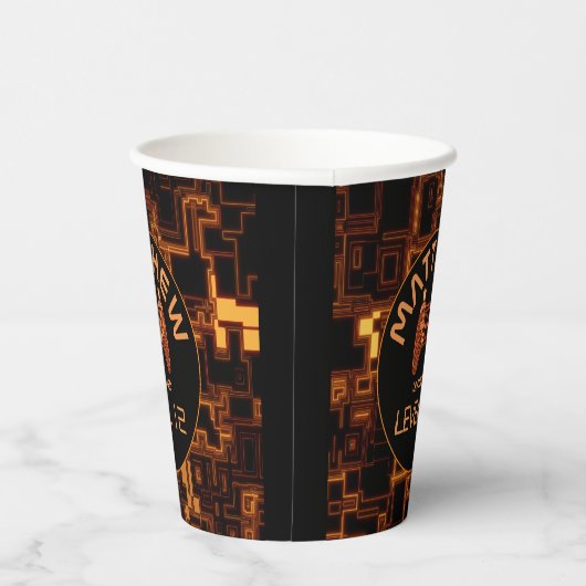 Gobelets En Papier Contrôleur de jeu vidéo orange (Droite)