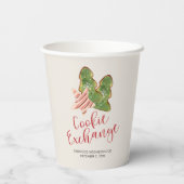 Gobelets En Papier Cookie d'aquarelle Christmas Exchange (Verso)
