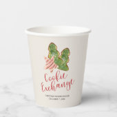 Gobelets En Papier Cookie d'aquarelle Christmas Exchange (Recto)