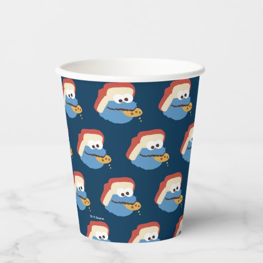 Gobelets En Papier Cookie Monster Camp Cookies (Recto)