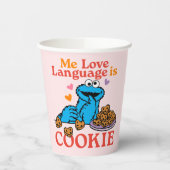 Gobelets En Papier Cookie Monster | Citation de la Saint Valentin (Gauche)