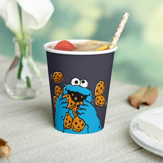 Gobelets En Papier Cookie Monster Eating All the Cookies (Insitu)