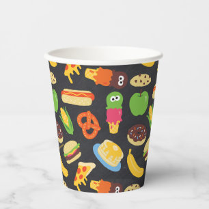 Gobelets En Papier Cookie Monster Foodie Truck Chalkboard