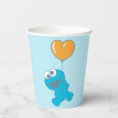 Gobelets En Papier Cookie Monster Heart Balloon (Verso)