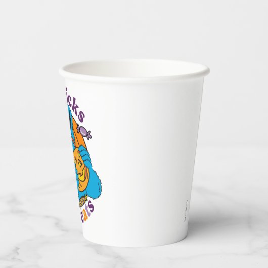 Gobelets En Papier Cookie Monster | Pas de traces juste des traitemen (Verso)