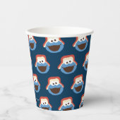 Gobelets En Papier Cookie Monster Woodland Face (Recto)