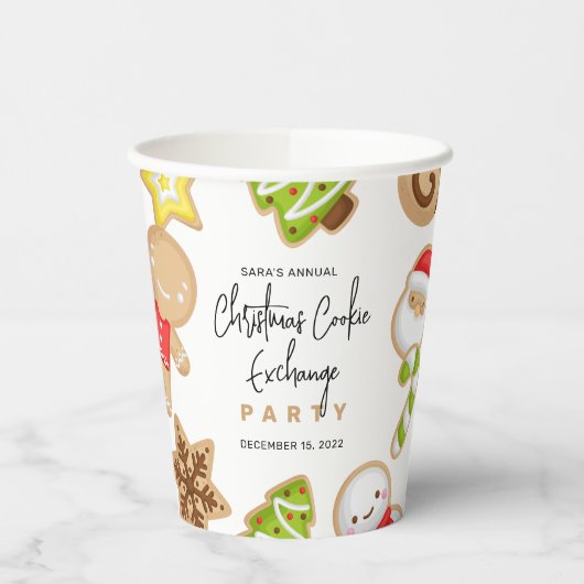 Gobelets En Papier Cookies congelés Noël Cookie Exchange Party (Gauche)