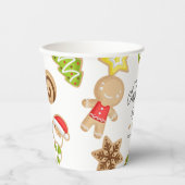 Gobelets En Papier Cookies congelés Noël Cookie Exchange Party (Recto)