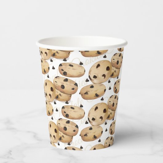 Gobelets En Papier Cookies de chips au chocolat (Verso)