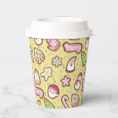 Gobelets En Papier Cookies Noël Jaune (Verso)