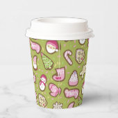 Gobelets En Papier Cookies Vert Noël (Droite)