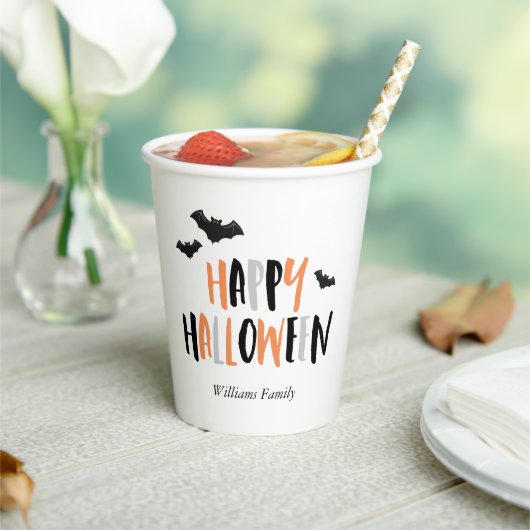 Gobelets En Papier Cool Bats Halloween Party Paper Cup (Insitu)