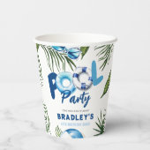 Gobelets En Papier Cool Dude Pool Party Boy Anniversaire (Verso)