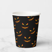 Gobelets En Papier Cool effrayant Jack O'Lantern visage motif d'Hallo (Verso)