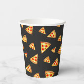 Gobelets En Papier Cool et fun pizza tranches motif (Verso)