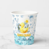 Gobelets En Papier Cool jaune 1er canard en caoutchouc invitations d' (Recto)