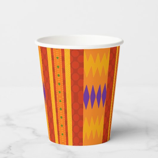 Gobelets En Papier Cool Moderne Kwanzaa Coupes papier d'impression (Verso)