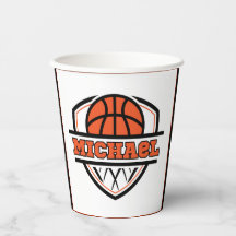 Cool Orange Black Basketball Sports