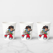 Gobelets En Papier Cool Rock Star Guitariste Fun Musicien