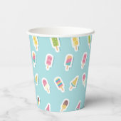 Gobelets En Papier Cool Summer Popsicle Anniversaire (Verso)