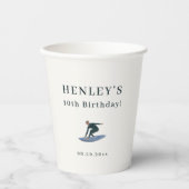 Gobelets En Papier Cool Surfer Beach Thème Anniversaire (Recto)