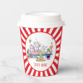 Gobelets En Papier cool thème parc cirque fête ajouter des plaques de (Recto)