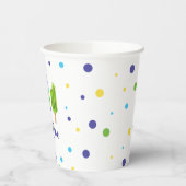 Gobelets En Papier Cool Un 1er anniversaire bleu vert (Gauche)