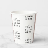 Gobelets En Papier Coordinateur des événements Premium Logo d'entrepr (Recto)