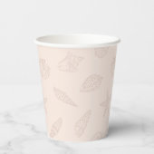 Gobelets En Papier Coque de la côte rose (Verso)