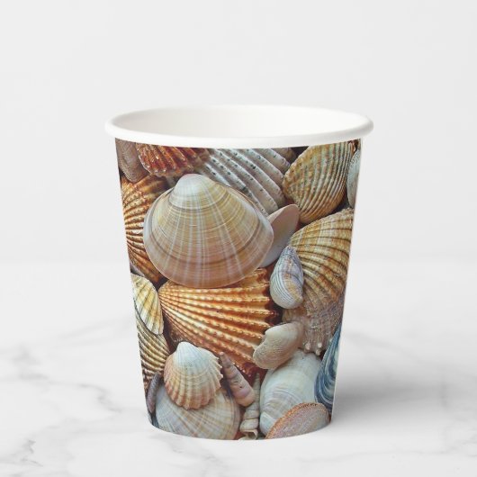 Gobelets En Papier Coques de mer (Verso)