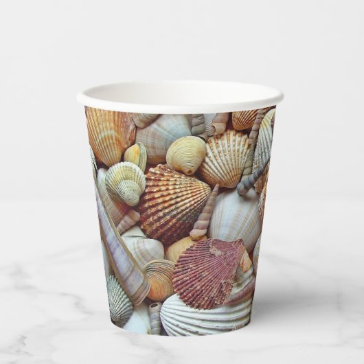 Gobelets En Papier Coques de mer (Recto)