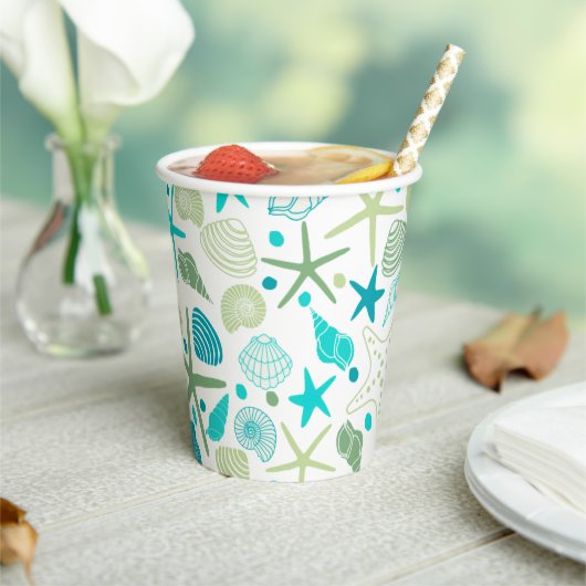 Gobelets En Papier Coques et tasse de papier Starfish (Insitu)
