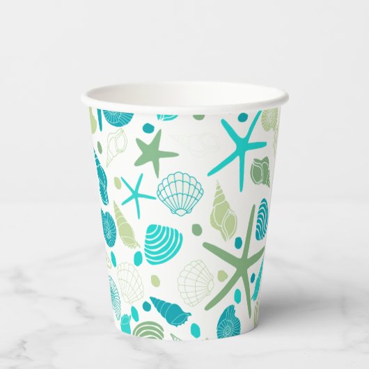 Gobelets En Papier Coques et tasse de papier Starfish (Verso)