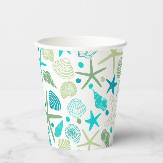 Gobelets En Papier Coques et tasse de papier Starfish (Recto)
