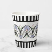 Gobelets En Papier Coques Pastel Art Nouveau, Lys & Arches Noires (Gauche)