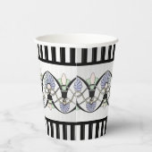 Gobelets En Papier Coques Pastel Art Nouveau, Lys & Arches Noires (Droite)