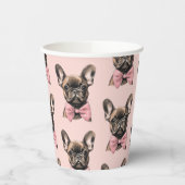 Gobelets En Papier Coquette Frenchie (Gauche)
