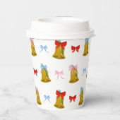 Gobelets En Papier Coquette Noël cloches et vaches Classique (Verso)