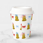 Gobelets En Papier Coquette Noël cloches et vaches Classique (Droite)