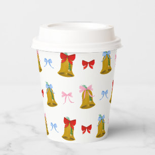 Gobelets En Papier Coquette Noël cloches et vaches Classique