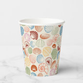 Gobelets En Papier Coquillages En Bord De Mer (Verso)